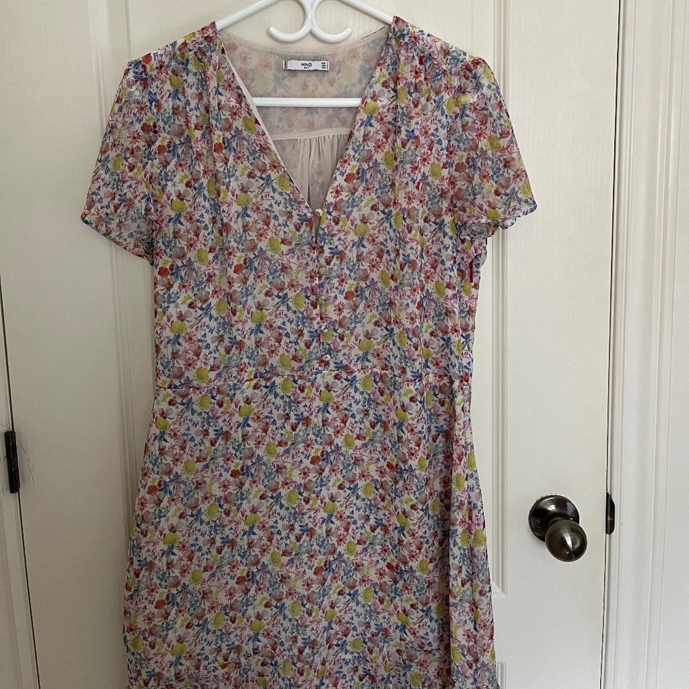 Mango Floral Mini Dress